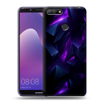 Силиконовый противоударный чехол на Huawei Y6 Prime (2018) с принтом Абстракиция