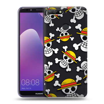 Силиконовый противоударный чехол на Huawei Y6 Prime (2018) с принтом One Piece Ван Пис