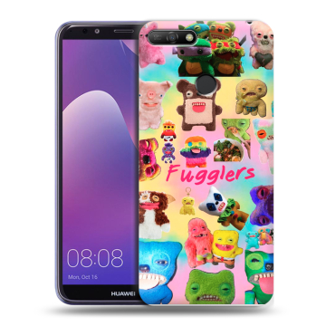 Силиконовый противоударный чехол на Huawei Y6 Prime (2018) с принтом Флагер Fuggler