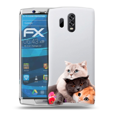 Силиконовый чехол на Homtom HT70 с принтом Кошки Силиконовый чехол на Homtom HT70 с принтом Кошки