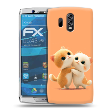 Силиконовый чехол на Homtom HT70 с принтом Милые котики Силиконовый чехол на Homtom HT70 с принтом Милые котики