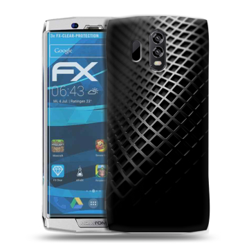 Силиконовый чехол на Homtom HT70 с принтом Текстура металла