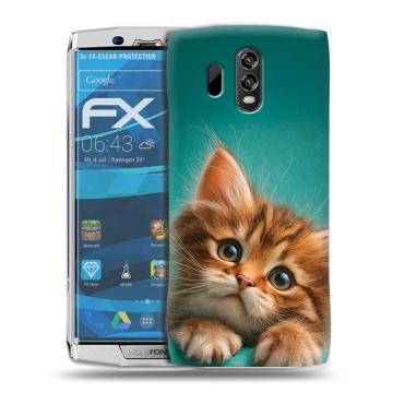 Силиконовый чехол на Homtom HT70 с принтом котенок