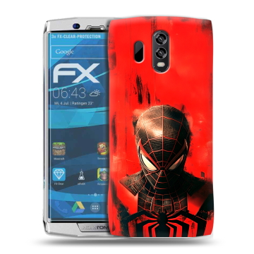 Силиконовый чехол на Homtom HT70 с принтом человек паук spiderman