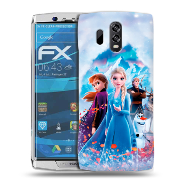 Силиконовый чехол на Homtom HT70 с принтом Холодное сердце Frozen