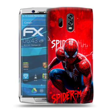 Силиконовый чехол на Homtom HT70 с принтом Spiderman Человек паук Силиконовый чехол на Homtom HT70 с принтом Spiderman Человек паук