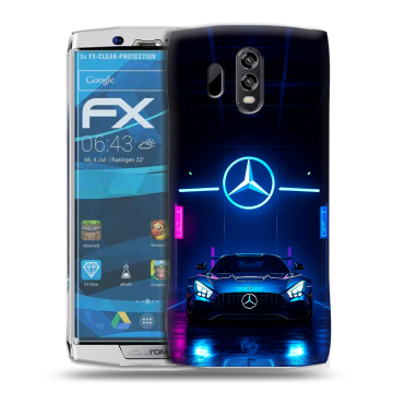 Силиконовый чехол на Homtom HT70 с принтом Mercedes Мерседес
