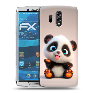 Силиконовый чехол на Homtom HT70 с принтом милая панда Силиконовый чехол на Homtom HT70 с принтом милая панда