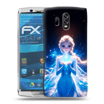 Силиконовый чехол на Homtom HT70 с принтом Холодное сердце Frozen