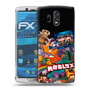 Силиконовый чехол на Homtom HT70 с принтом Roblox Роблокс