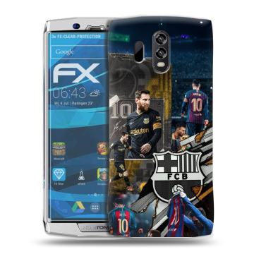 Силиконовый чехол на Homtom HT70 с принтом Messi Barcelona