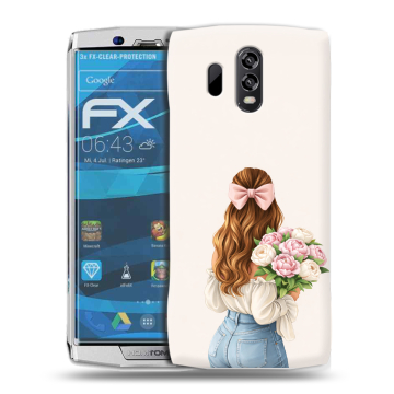 Силиконовый чехол на Homtom HT70 с принтом женский Силиконовый чехол на Homtom HT70 с принтом женский