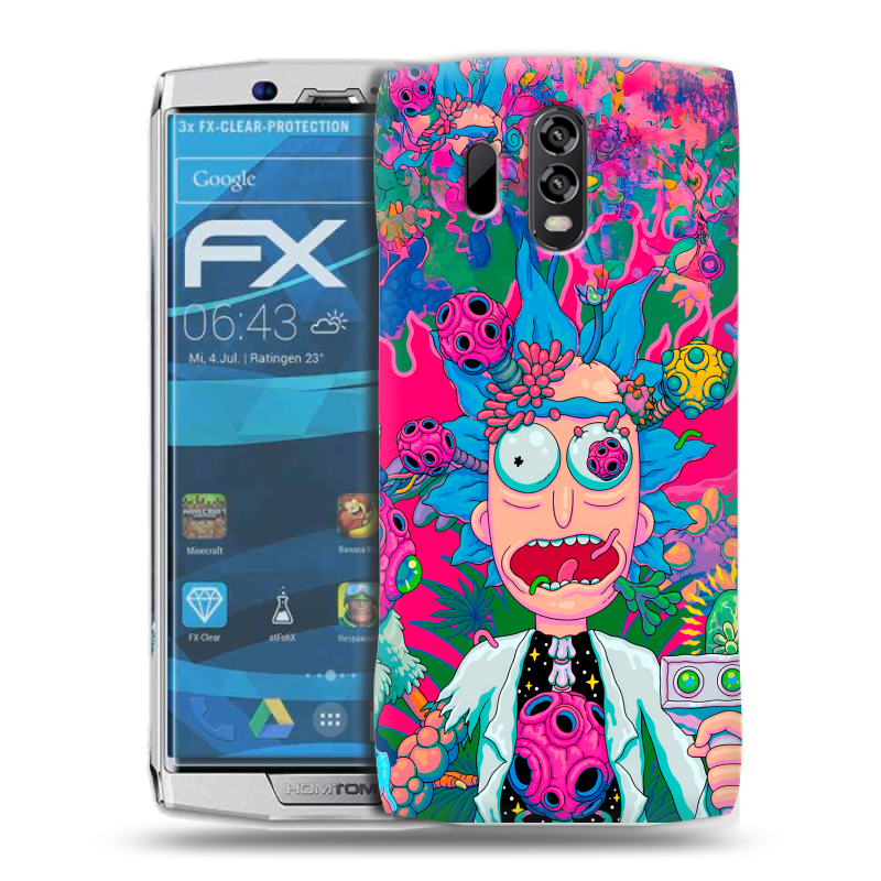 Силиконовый чехол на Homtom HT70 с принтом Рик и Морти Rick Morty Силиконовый чехол на Homtom HT70 с принтом Рик и Морти Rick Morty