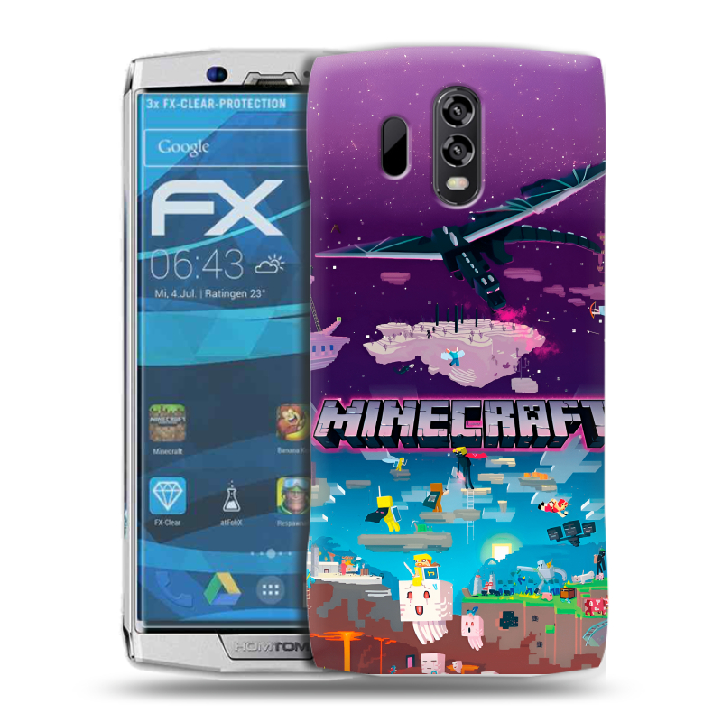 Силиконовый чехол на Homtom HT70 с принтом Майнкрафт Minecraft Силиконовый чехол на Homtom HT70 с принтом Майнкрафт Minecraft