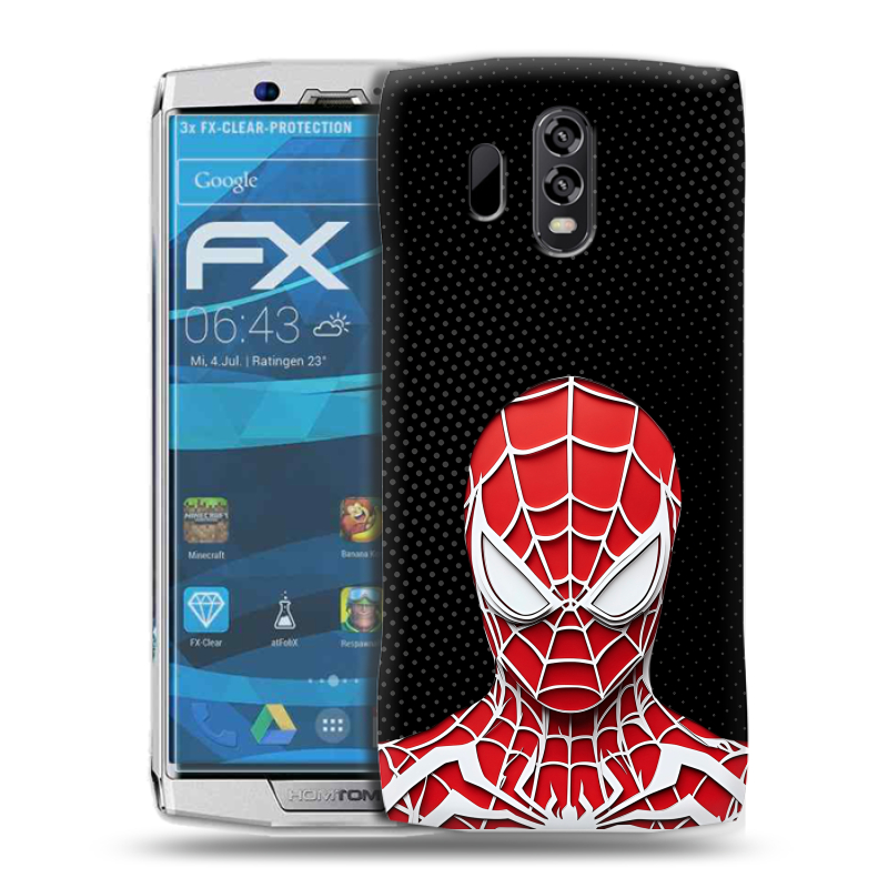 Силиконовый чехол на Homtom HT70 с принтом человек паук spiderman Силиконовый чехол на Homtom HT70 с принтом человек паук spiderman
