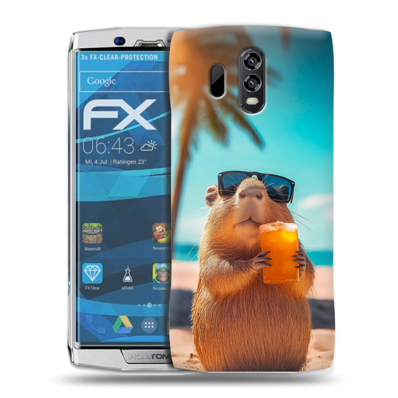 Силиконовый чехол на Homtom HT70 с принтом Капибара Силиконовый чехол на Homtom HT70 с принтом Капибара