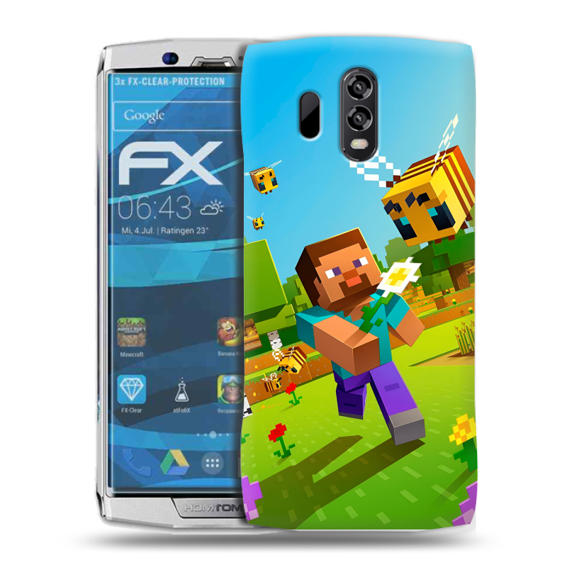 Силиконовый чехол на Homtom HT70 с принтом Майнкрафт Minecraft Силиконовый чехол на Homtom HT70 с принтом Майнкрафт Minecraft