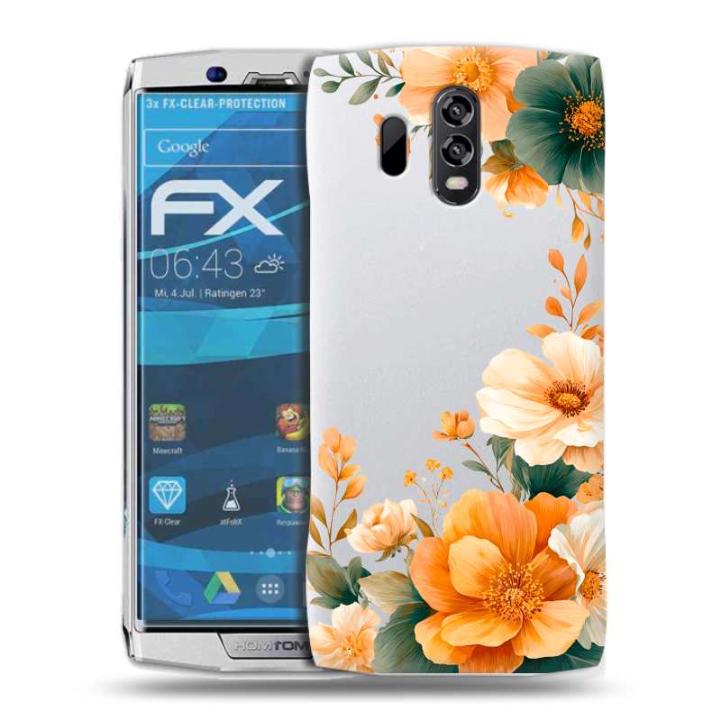 Силиконовый чехол на Homtom HT70 с принтом Цветы принт Силиконовый чехол на Homtom HT70 с принтом Цветы принт