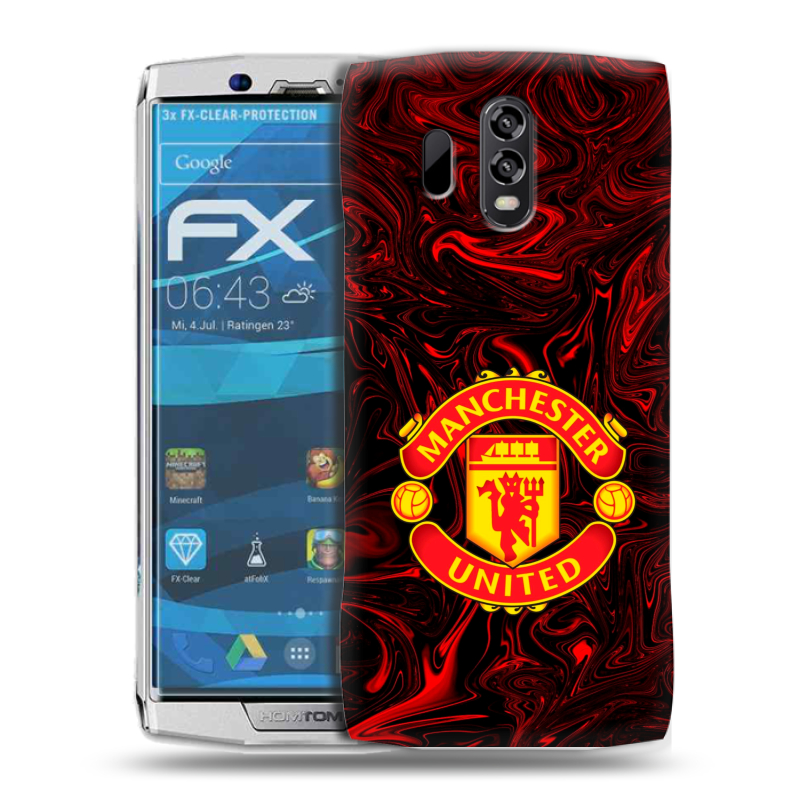 Силиконовый чехол на Homtom HT70 с принтом Manchester United Силиконовый чехол на Homtom HT70 с принтом Manchester United