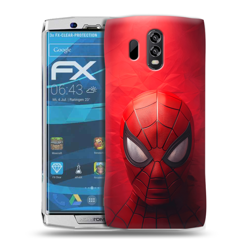 Силиконовый чехол на Homtom HT70 с принтом Spiderman Человек паук Силиконовый чехол на Homtom HT70 с принтом Spiderman Человек паук