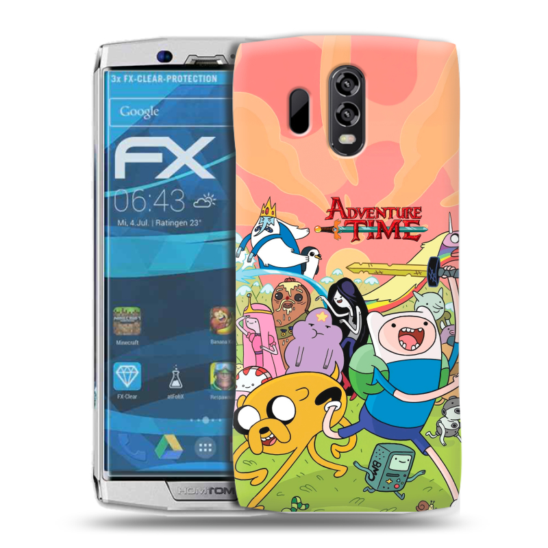 Силиконовый чехол на Homtom HT70 с принтом Adventure time Время приключений Силиконовый чехол на Homtom HT70 с принтом Adventure time Время приключений