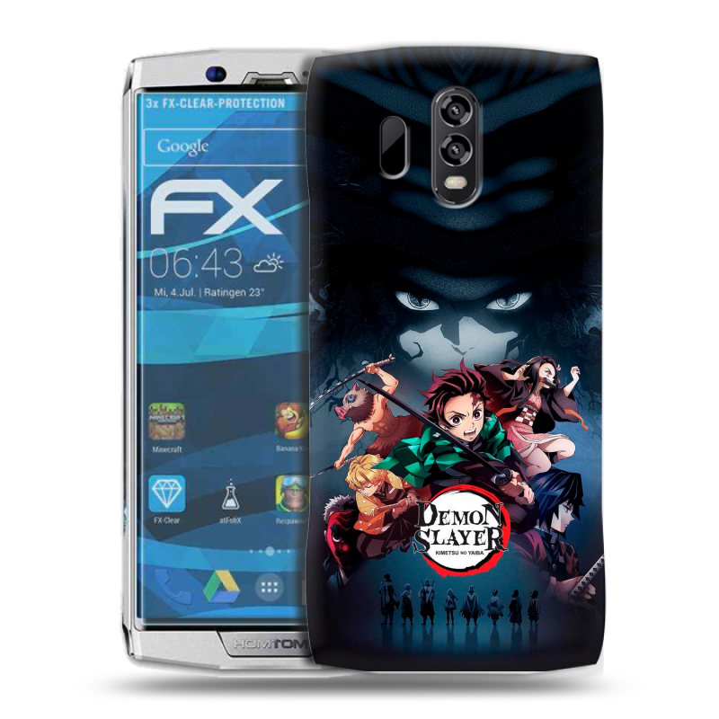 Силиконовый чехол на Homtom HT70 с принтом Demon Slayer Клинок рассекающий демонов Силиконовый чехол на Homtom HT70 с принтом Demon Slayer Клинок рассекающий демонов