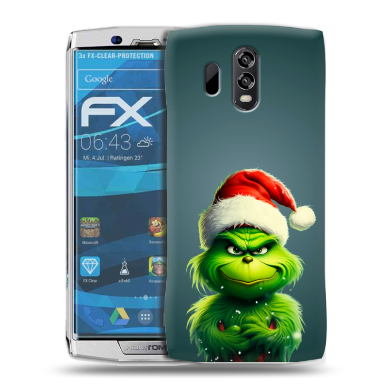 Силиконовый чехол на Homtom HT70 с принтом Новый год Силиконовый чехол на Homtom HT70 с принтом Новый год