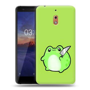Силиконовый чехол на Nokia 2.1 с принтом Лягушенок Силиконовый чехол на Nokia 2.1 с принтом Лягушенок