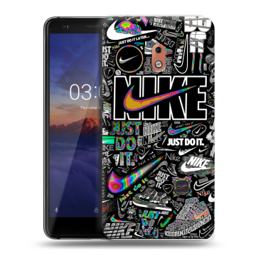 Силиконовый чехол на Nokia 2.1 с принтом Найк