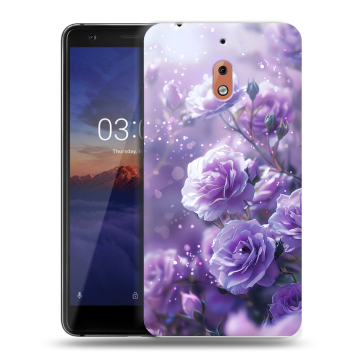 Силиконовый чехол на Nokia 2.1 с принтом Розы цветы