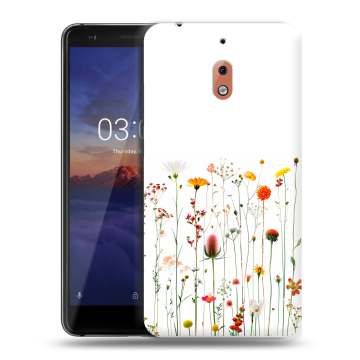 Силиконовый чехол на Nokia 2.1 с принтом цветы