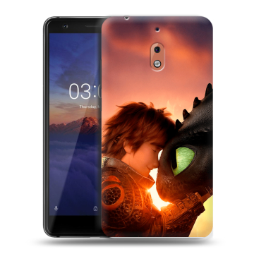 Силиконовый чехол на Nokia 2.1 с принтом Как приручить дракона