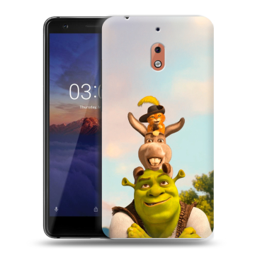 Силиконовый чехол на Nokia 2.1 с принтом Шрек Shrek
