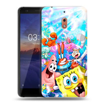 Силиконовый чехол на Nokia 2.1 с принтом спанчбоб спанч боб Силиконовый чехол на Nokia 2.1 с принтом спанчбоб спанч боб
