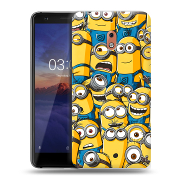 Силиконовый чехол на Nokia 2.1 с принтом Миньоны Силиконовый чехол на Nokia 2.1 с принтом Миньоны