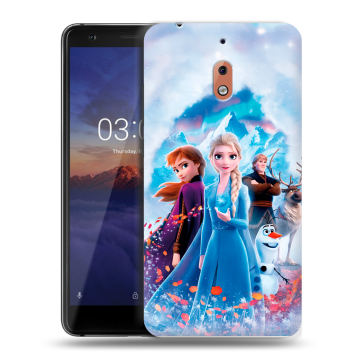 Силиконовый чехол на Nokia 2.1 с принтом Холодное сердце Frozen Силиконовый чехол на Nokia 2.1 с принтом Холодное сердце Frozen