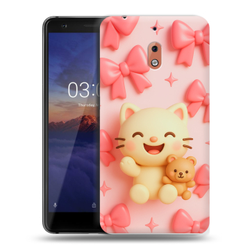 Силиконовый чехол на Nokia 2.1 с принтом для девочек