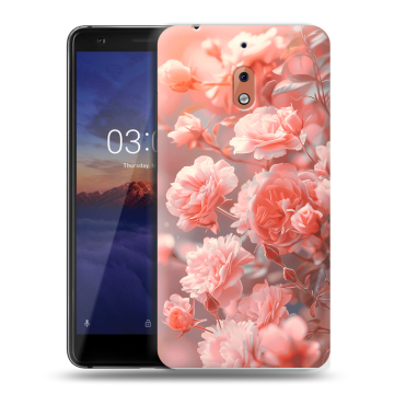 Силиконовый чехол на Nokia 2.1 с принтом Розы цветы Силиконовый чехол на Nokia 2.1 с принтом Розы цветы