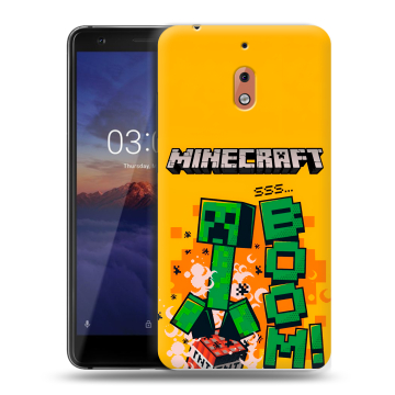 Силиконовый чехол на Nokia 2.1 с принтом Майнкрафт Minecraft Силиконовый чехол на Nokia 2.1 с принтом Майнкрафт Minecraft
