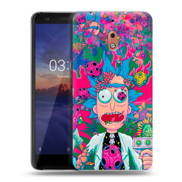 Силиконовый чехол на Nokia 2.1 с принтом Рик и Морти Rick Morty Силиконовый чехол на Nokia 2.1 с принтом Рик и Морти Rick Morty