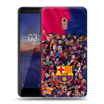 Силиконовый чехол на Nokia 2.1 с принтом Барселона Barcelona Силиконовый чехол на Nokia 2.1 с принтом Барселона Barcelona