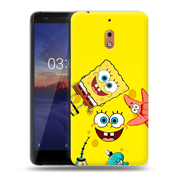 Силиконовый чехол на Nokia 2.1 с принтом Спанч боб Спанчбоб