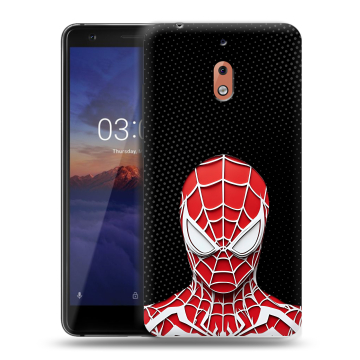Силиконовый чехол на Nokia 2.1 с принтом человек паук spiderman