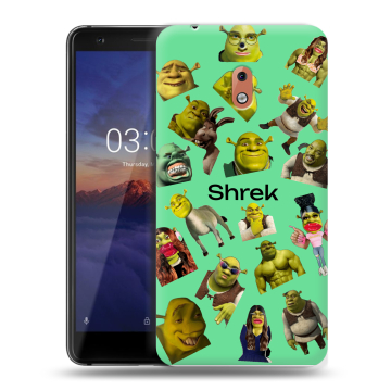 Силиконовый чехол на Nokia 2.1 с принтом Шрек Shrek