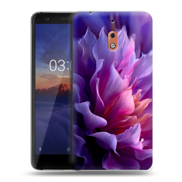 Силиконовый чехол на Nokia 2.1 с принтом женский цветы Силиконовый чехол на Nokia 2.1 с принтом женский цветы