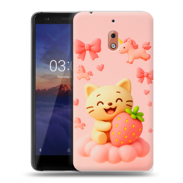Силиконовый чехол на Nokia 2.1 с принтом для девочек