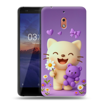 Силиконовый чехол на Nokia 2.1 с принтом для девочек