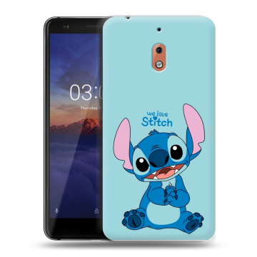 Силиконовый чехол на Nokia 2.1 с принтом Лило и Стич Силиконовый чехол на Nokia 2.1 с принтом Лило и Стич