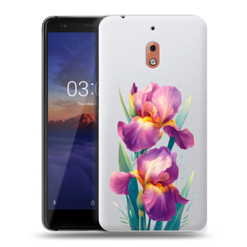 Силиконовый чехол на Nokia 2.1 с принтом Цветы орхидеи