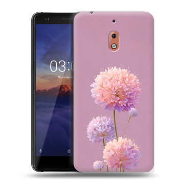 Силиконовый чехол на Nokia 2.1 с принтом Цветы